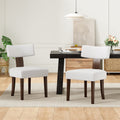 Set Of 2 Upholstered Armless Dining Table Chairs