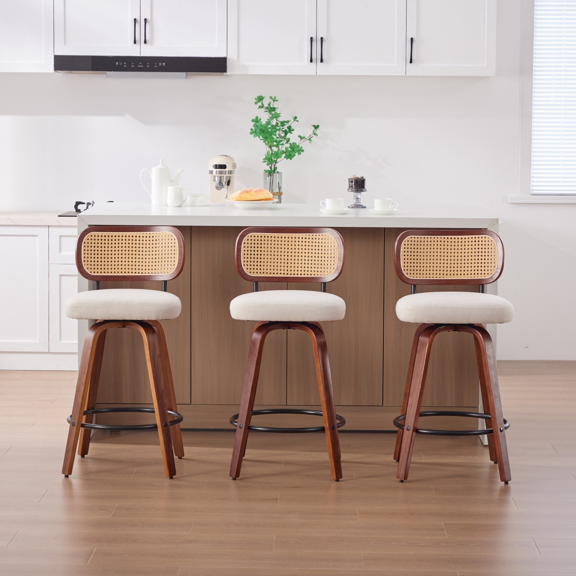 Set Of 3 26 Inch Counter Height Bar Stools