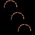 Set Of 3 Candy Cane Arch Outdoor Christmas Pathway Markers