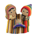 Set Of 3 Ceramic Nativity Scene Andean Holy Family Peru