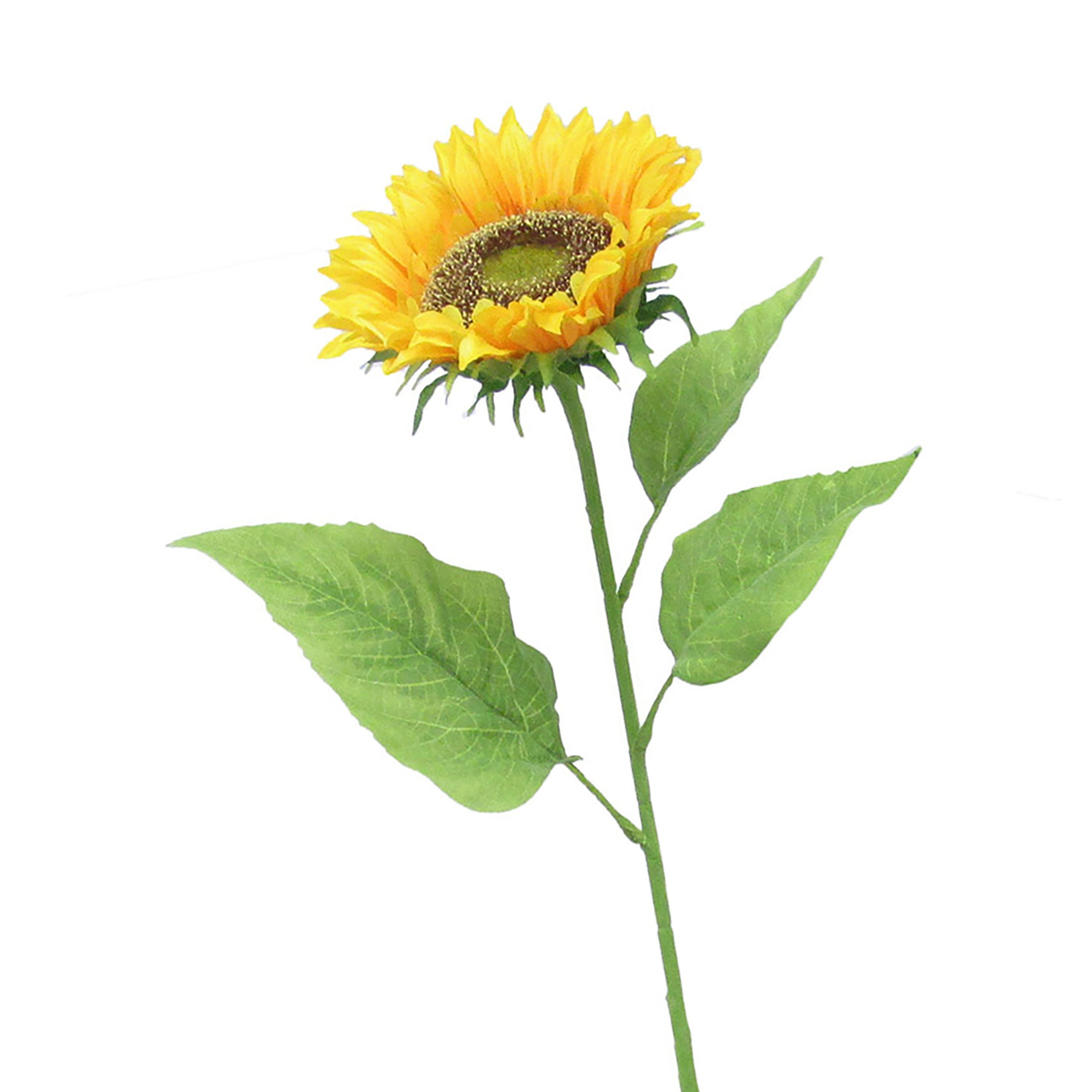 Set Of 3 Deluxe Sunflower Stem 29.5In 29.5 L X 6 W X 6 Dp