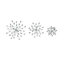 Set Of 3 Jeweled 3D Bursting Water Droplet Wall Sculptures Silver Finish