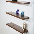 Set Of 3 Modern And Contemporary Jd Walnut Floating Shelves 9.25 31.5 1.5 Inches