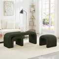 Set Of 3 U Shaped Ottoman Bench For Entryway Bedroom End Of Bed Set Of 3 Small Sofa Footrest 44 18 Inch Bench Bench