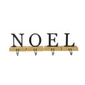 Set Of 4 Metal And Wood Noel Christmas Stocking Holder 6
