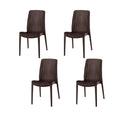 Set Of Four Rue Stackable Rattan Dinning Chairs
