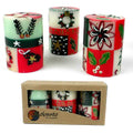 Set Of Three Boxed Hand Painted Mini Pillar Candles With Ukhisimui Design Set Of 3 South Africa