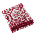 Sevan Collection Christmas Design Knitted Throw Blanket