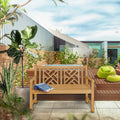 Teak Wood Saint Thomas Outdoor Bench 4 Foot