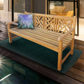 Seven Seas Teak Saint Thomas Outdoor Teak Wood Patio Bench 6 Foot