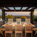Seven Seas Teak San Juan Rectangular Outdoor Patio Extension Table