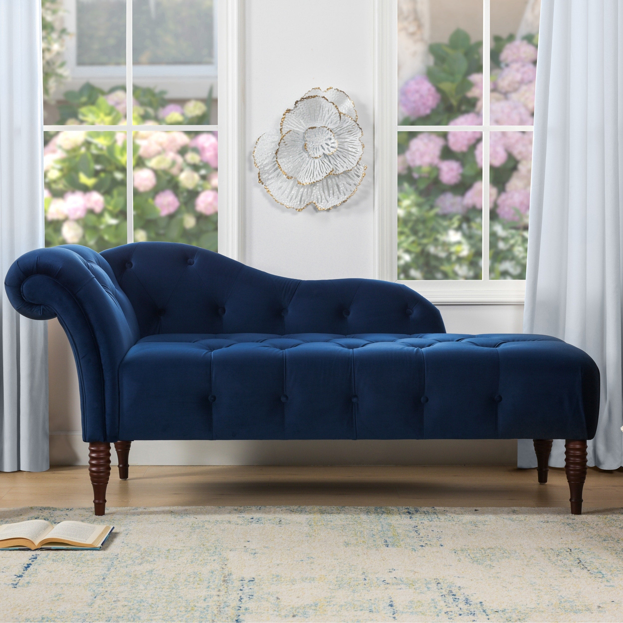 Seville Tufted Chaise Lounge Right Arm Facing