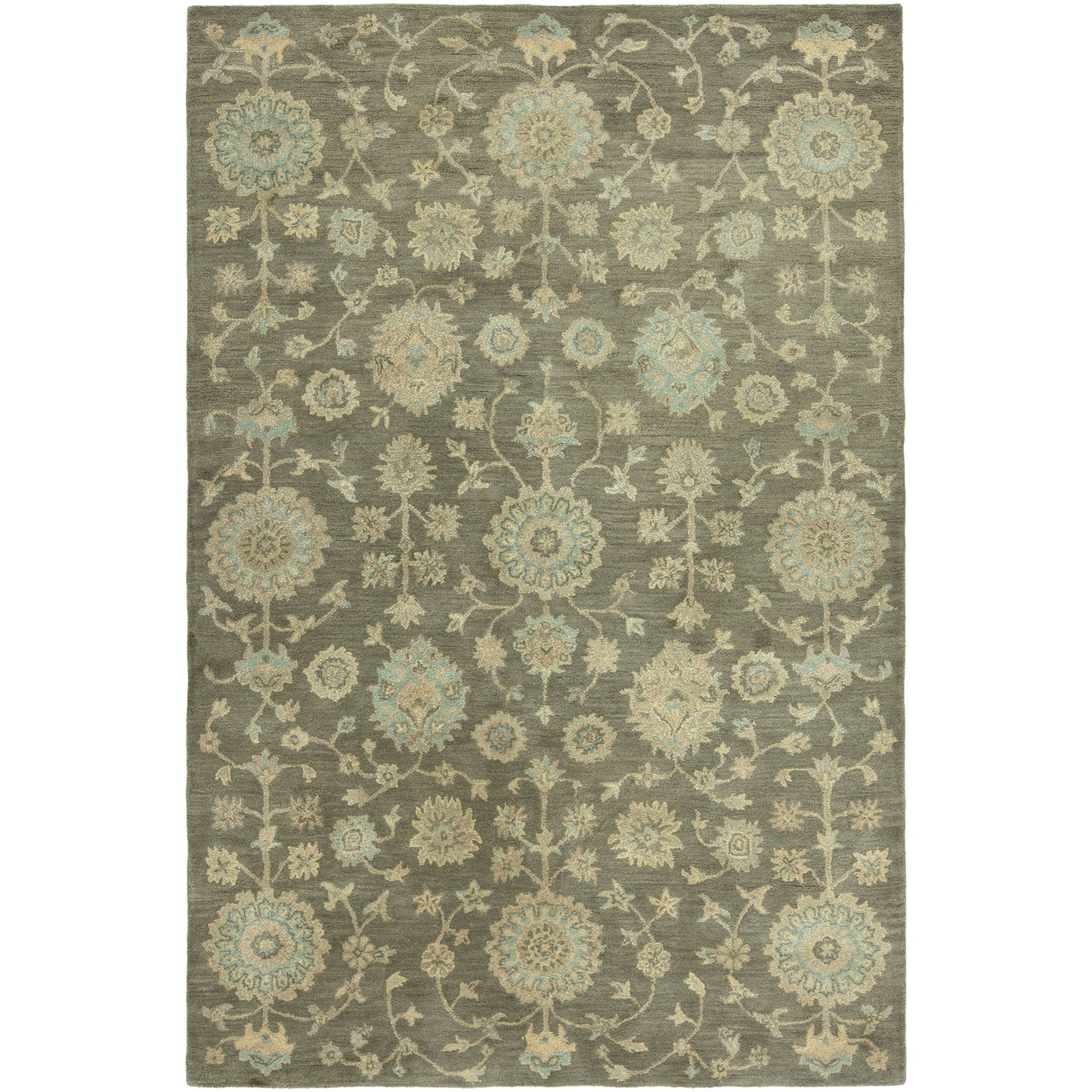 Seville Brown Wool Viscose Hand Tufted Area Rug