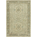 Seville Oriental Ivory Brown Wool Silkette Hand Tufted Area Rug 86 X 116 86 X 116