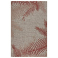 Lr Home Captiva Shaded Palms Beige Black Polypropylene Rug 5 X 7