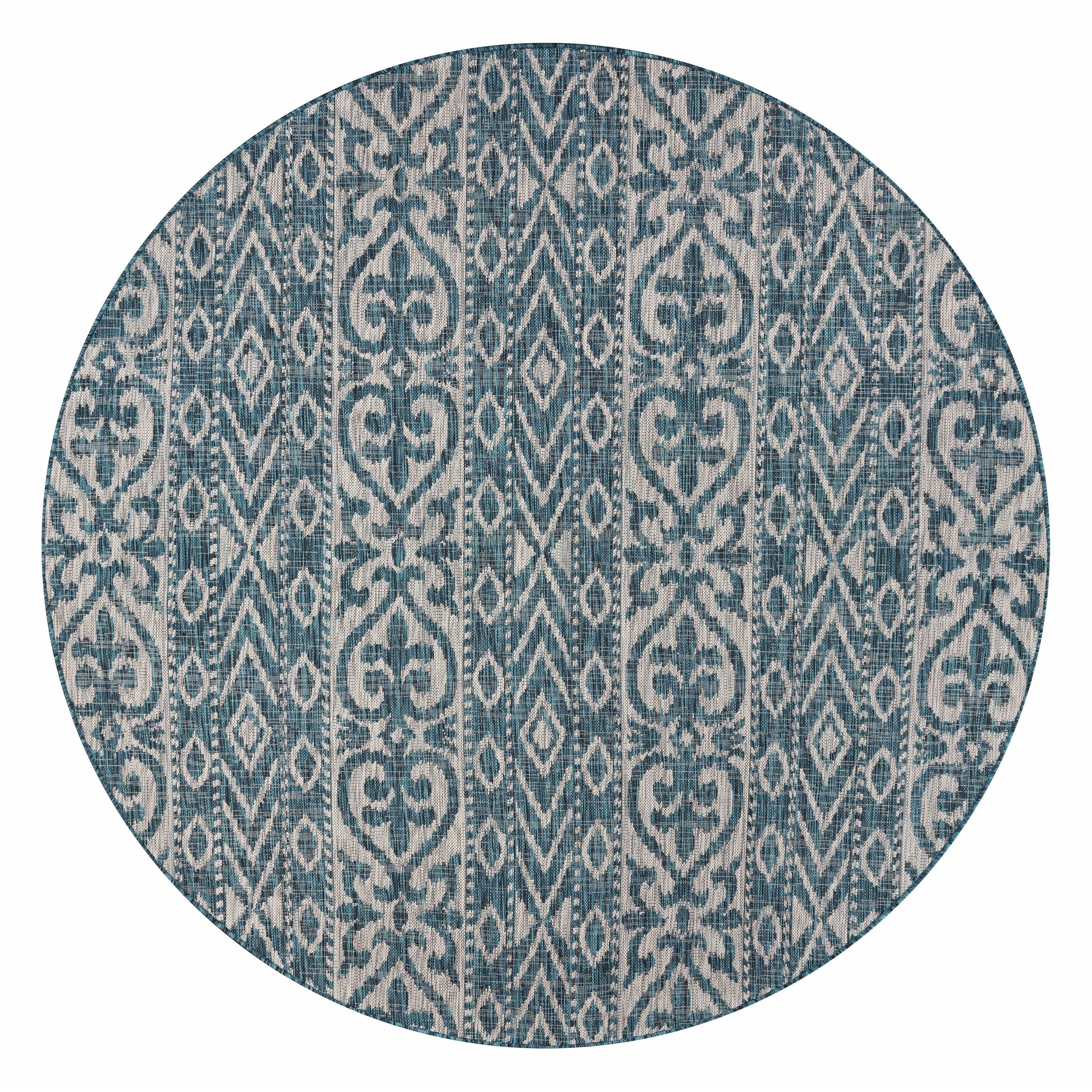 Lr Home Sun Shower Indoor Outdoor Rectangular Area Rug 5X8 5X 8