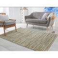 Lr Home Hand Loomed Natural Fiber Sonora Spa Blue Jute Chenille Rug 8 X 10