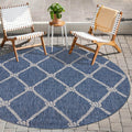 Seaside Nautical Knot Indoor Outdoor Rug