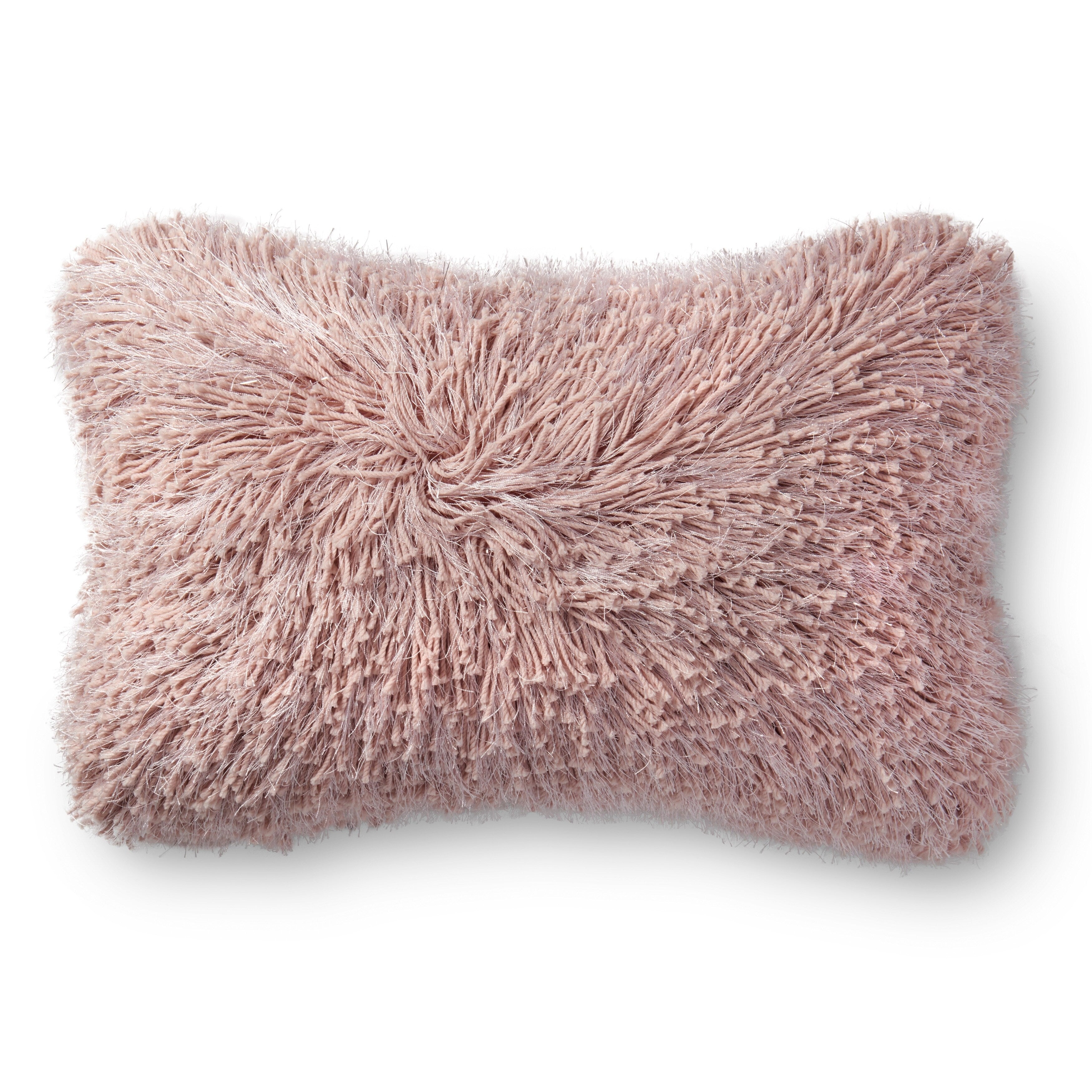 Shag Solid Shimmer 13 X 21 Pillow Cover