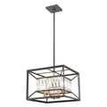 Shagreen Accent Table Gray 16In W X 14In D X 24In H