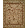 Shajahan Ivory Wool Hand Knotted Area Rug
