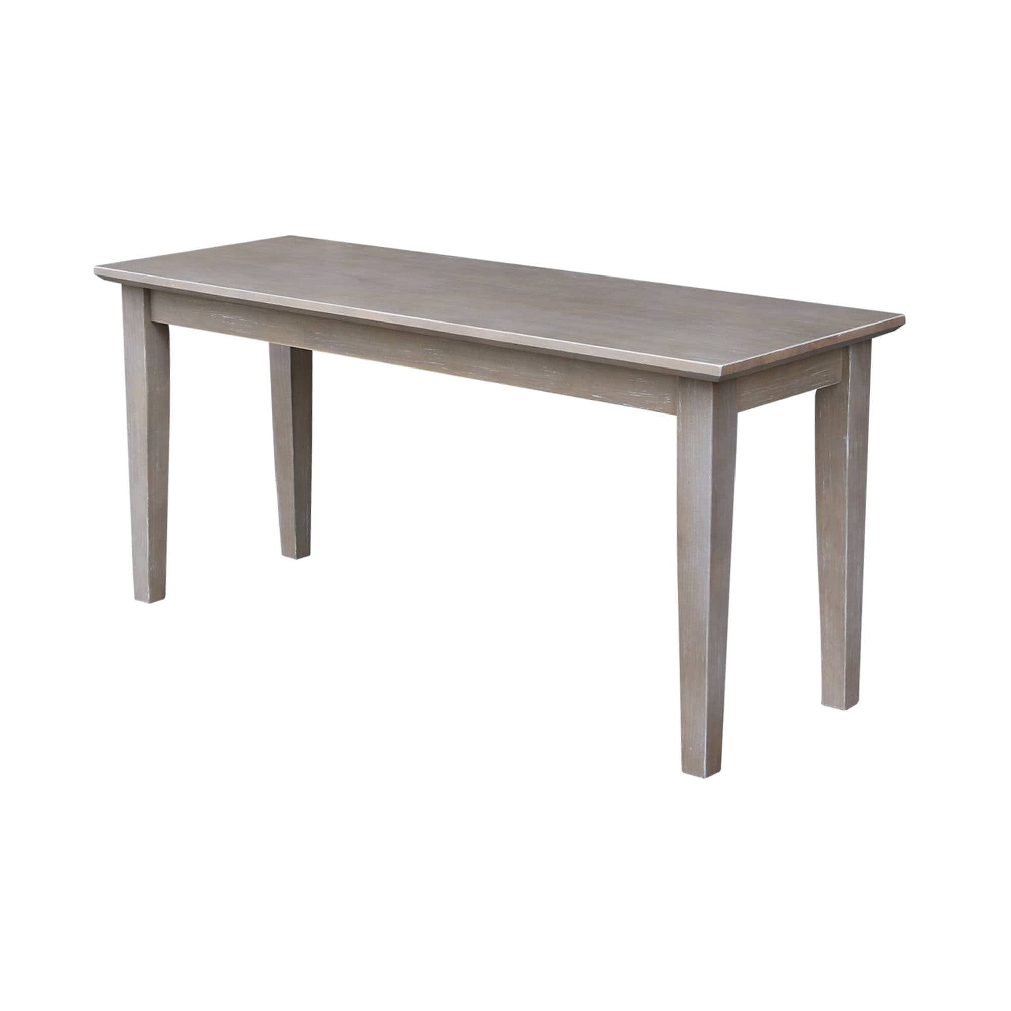 Unfinished Shaker Style Bench