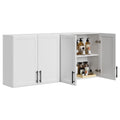 Shaker Style Wall Storage Cabinet With 2 Doors And Shelf Set Of 2