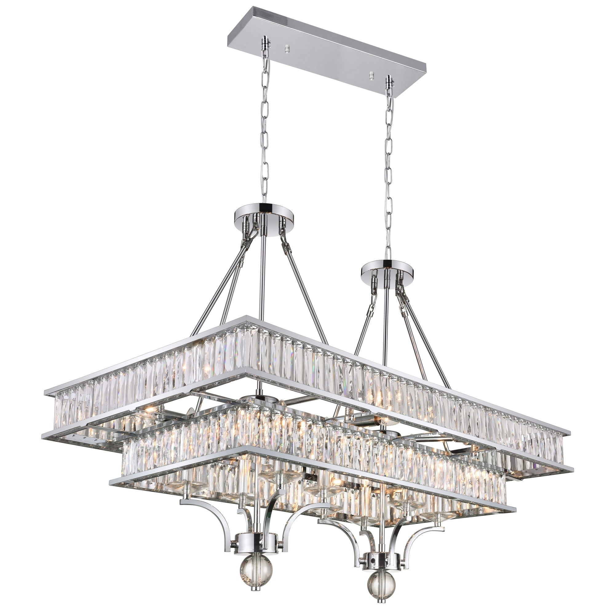 The Gray Barn Zephyr Parcel 16 Light Chandelier With Chrome Finish