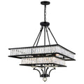 The Gray Barn Zephyr Parcel 8 Light Chandelier With Black Finish