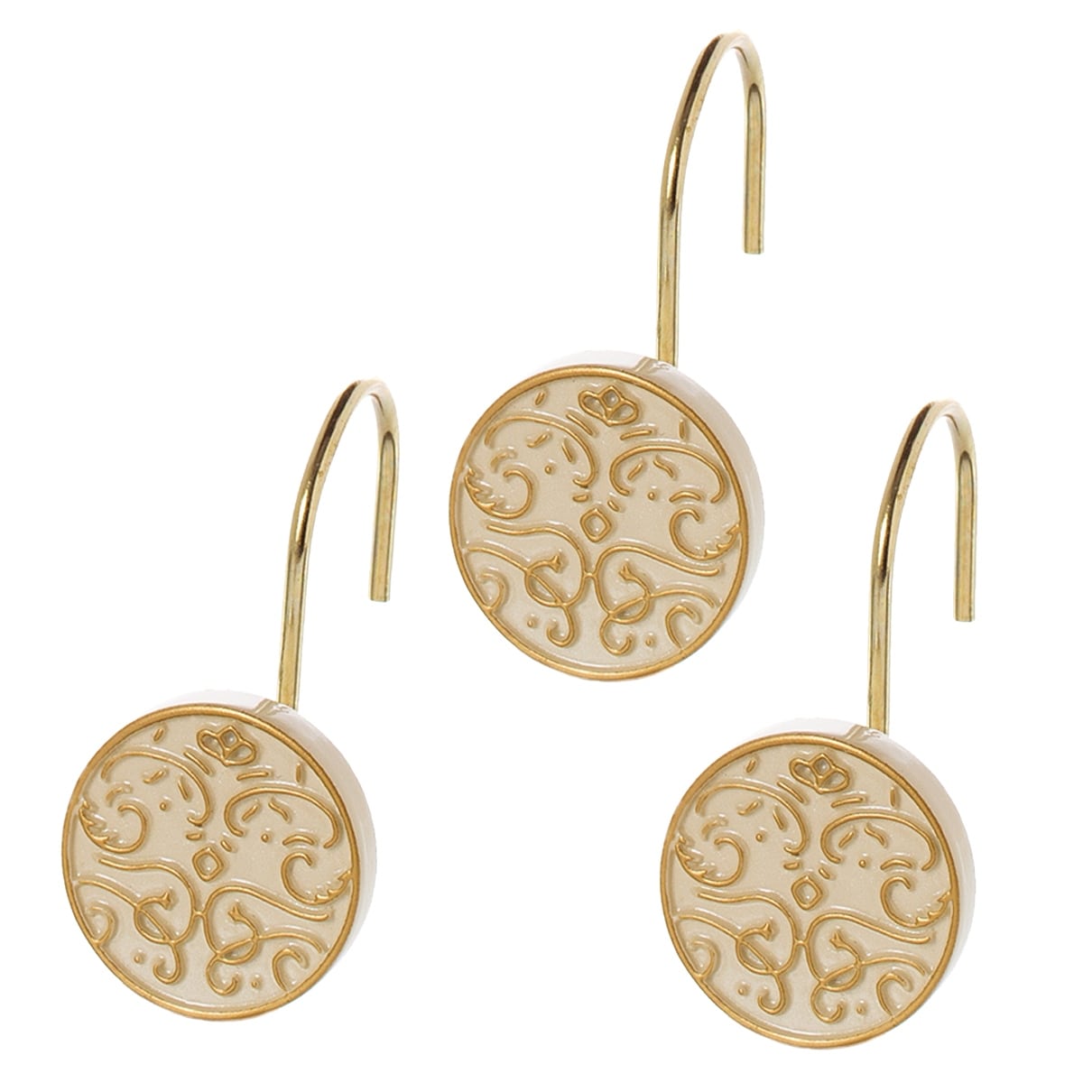 Shannon Resin Shower Curtain Hooks Set Of 12