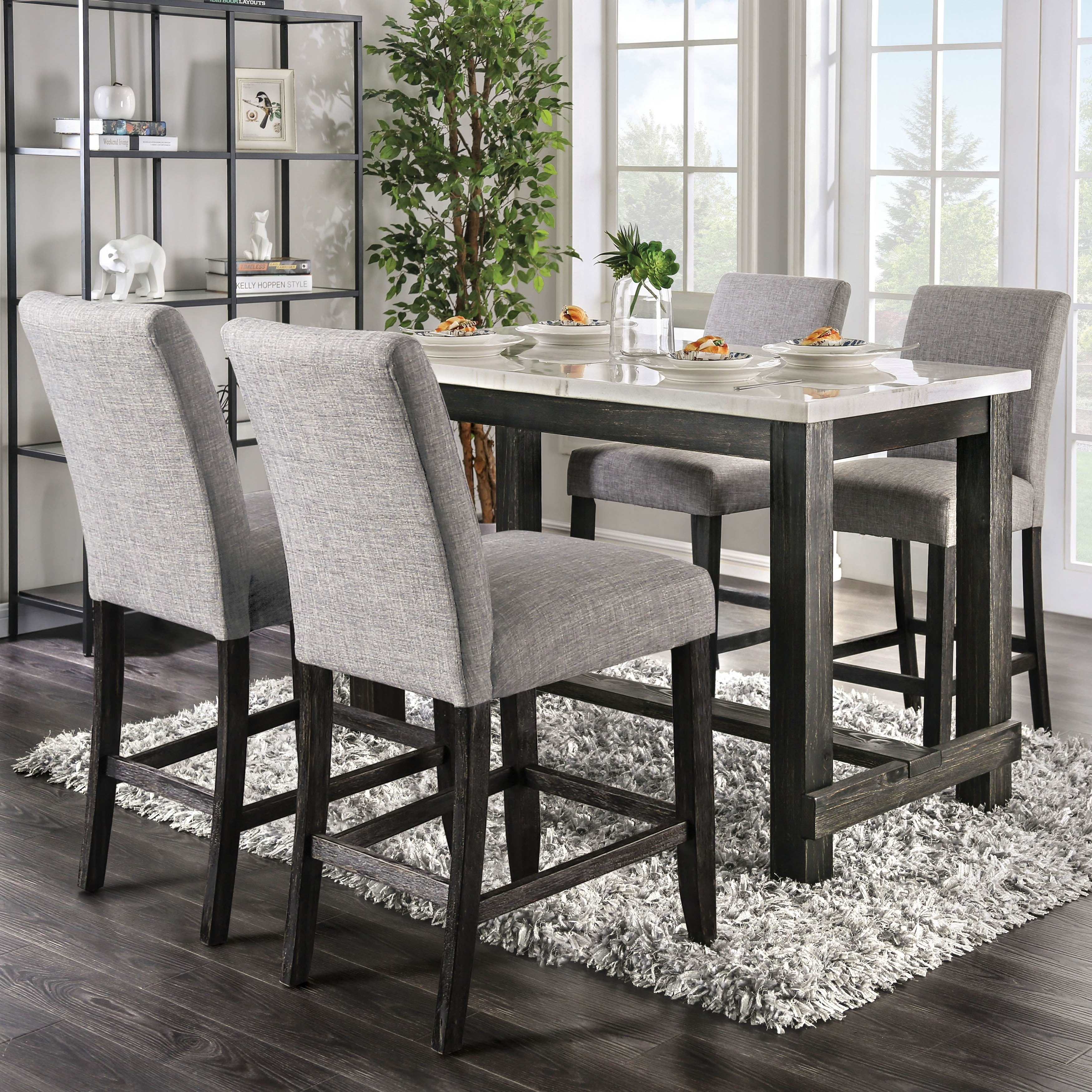 Lavoie Rustic 5 Piece Counter Height Dining Set By Foa