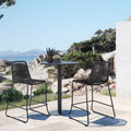 Shasta Outdoor Metal And Rope Stool Bar Height