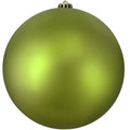 Shatterproof Matte Green Kiwi Commercial Christmas Ball Ornament 12 300Mm