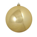 Shatterproof Shiny Vegas Gold Uv Resistant Commercial Christmas Ball Ornament 4 100Mm