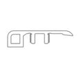 Shaw Bt7Hs 3381V Aspire Natural 94 Vinyl Glue Down End Cap Threshold