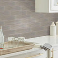 Shaw Lane Ave 4 X 16 Rectangle Tile Glossy Porcelain Visual