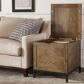 Shay Storage Trunk End Table With Removeable Tray By Inspire Q Artisan