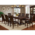 Furniture Of America Shayson Traditional Formal 9 Piece Brown Cherry Dining Set