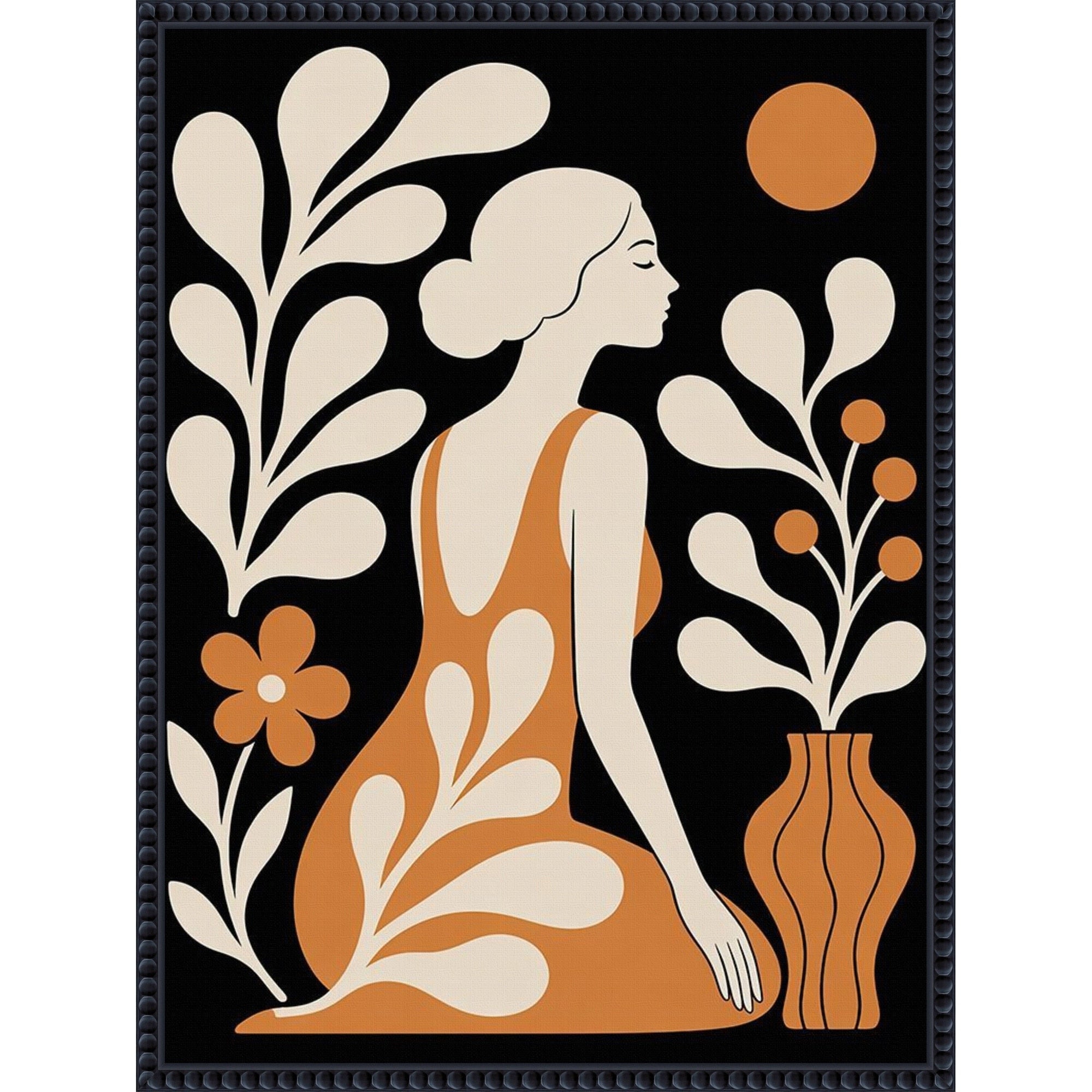 She Carries The Light Softly By Tradelink Inhouse Artist Framed Canvas Wall Art Print