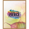 She Is Fierce Christian Art By Alva Jumath Framed Canvas Wall Art Print