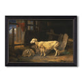 Sheep In A Stable 1810 James Ward Custom Framed Canvas