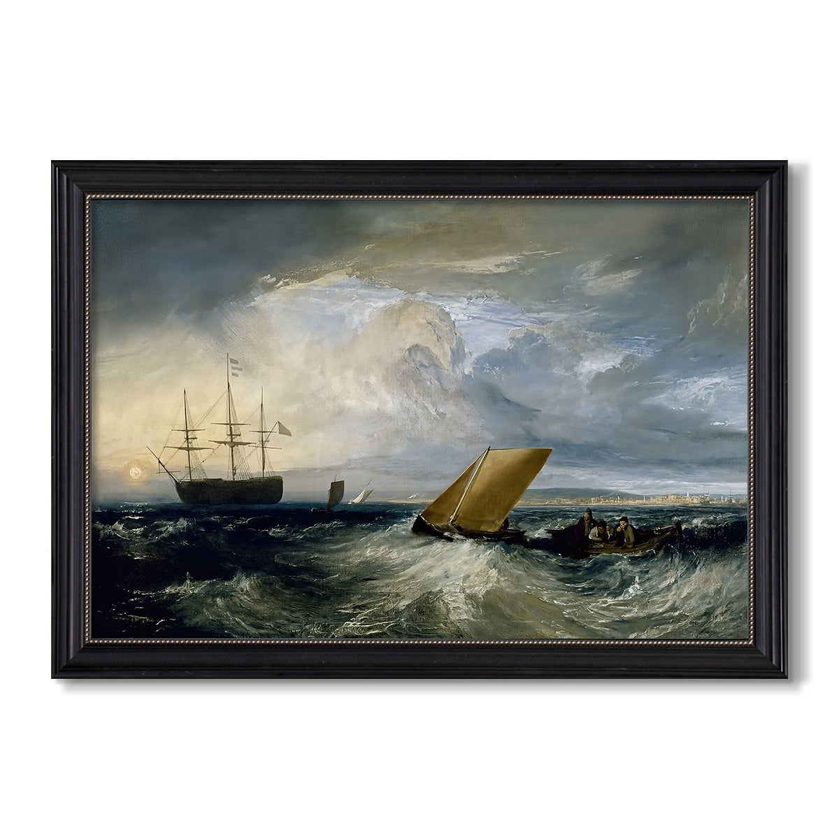 Sheerness As Seen From The Nore 1808 Jmw Turner Custom Framed Canvas