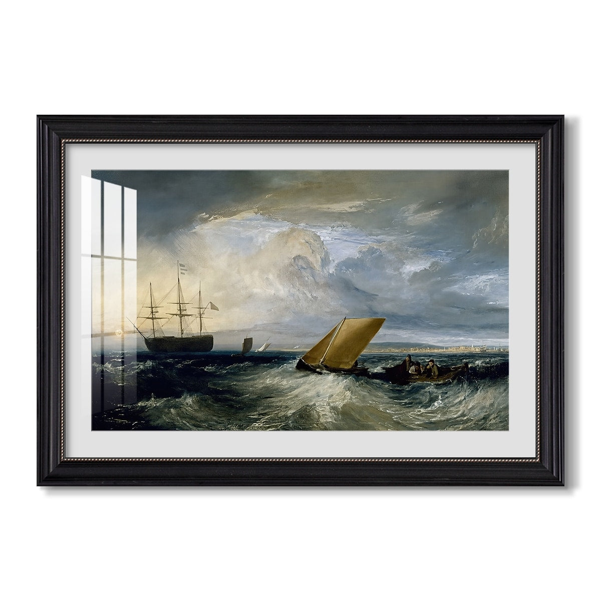 Sheerness As Seen From The Nore 1808 Jmw Turner Custom Framed Print