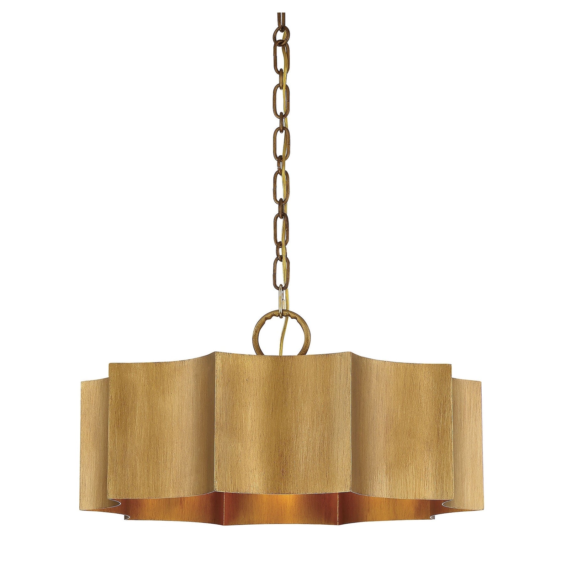 Shelby 3 Light Pendant In Gold Patina