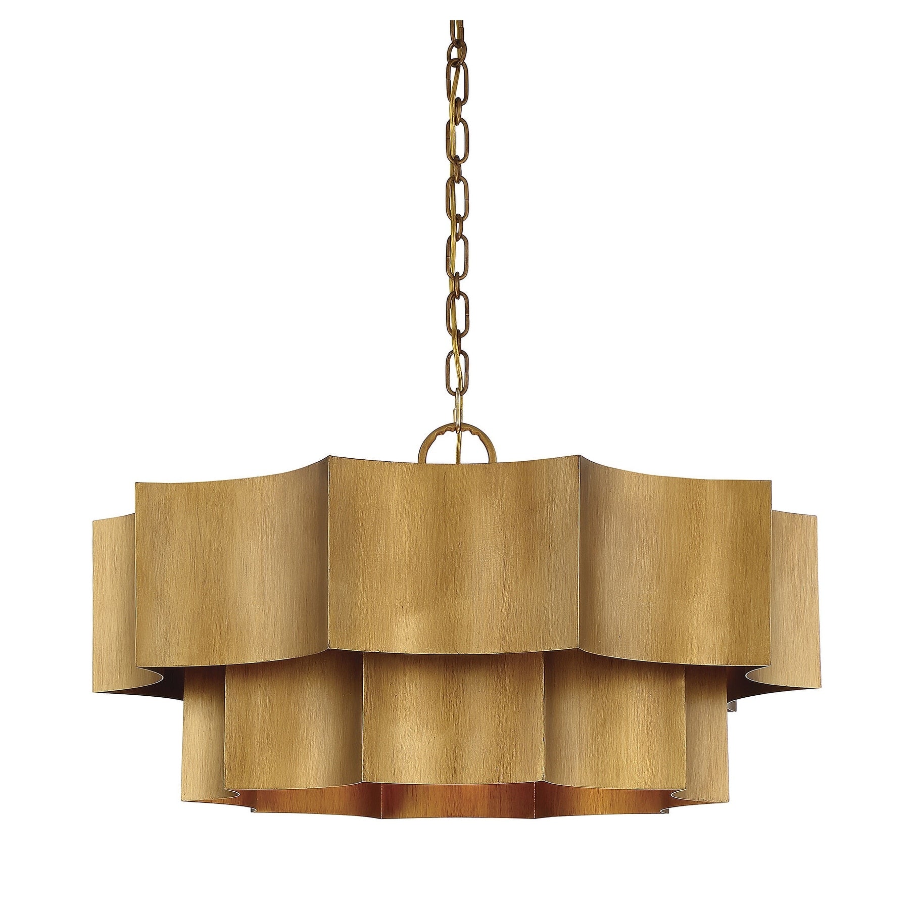 Shelby 6 Light Pendant In Gold Patina