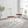 Shelby White Finish Dining Chair Set Of 2
