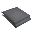Shelton Sunbrella Charcoal Indoor Outdoor Chair Bristol Cushion Set