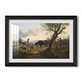Shepherd With Billy Goat C 1830 Friedrich Gauermann Custom Framed Print