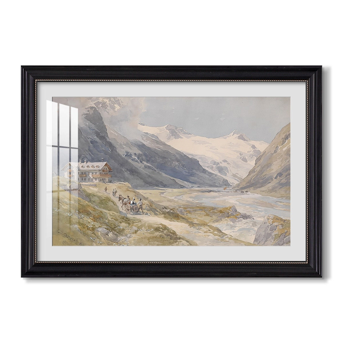 Shepherds C 1921 Edward Theodore Compton Custom Framed Print