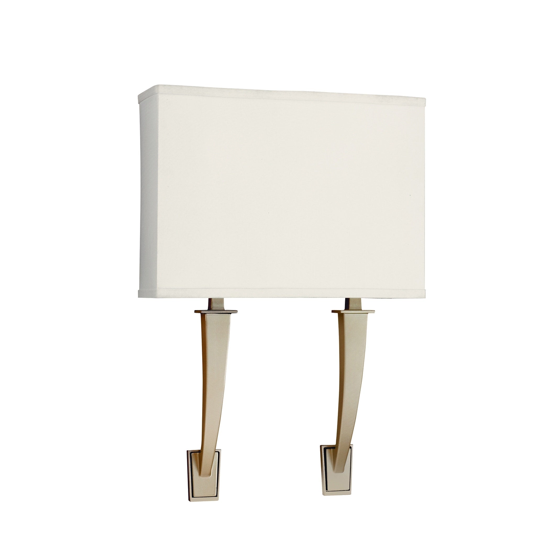 Sheridan 18 Inch Champagne Led Wall Sconce Cream Linen Shade